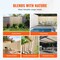Natural Rolled Wicker Fence Decorative Privacy Screen for Garden Patio Balcony Pool